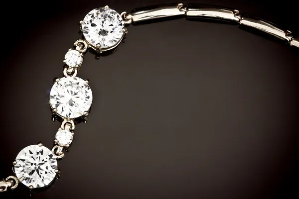 다이아몬드 팔찌 — 스톡 사진