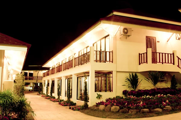 Hotel at night — Stock Photo, Image