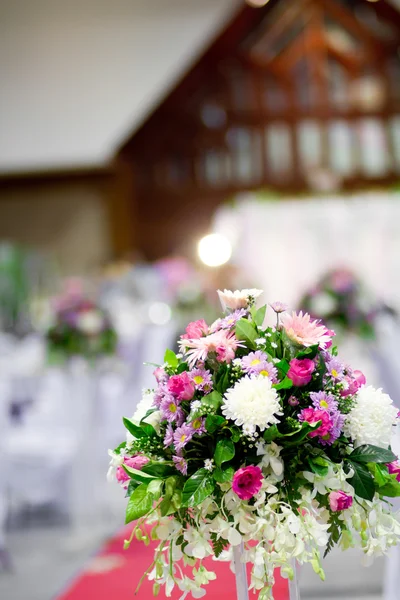 Rosa flor no casamento — Fotografia de Stock