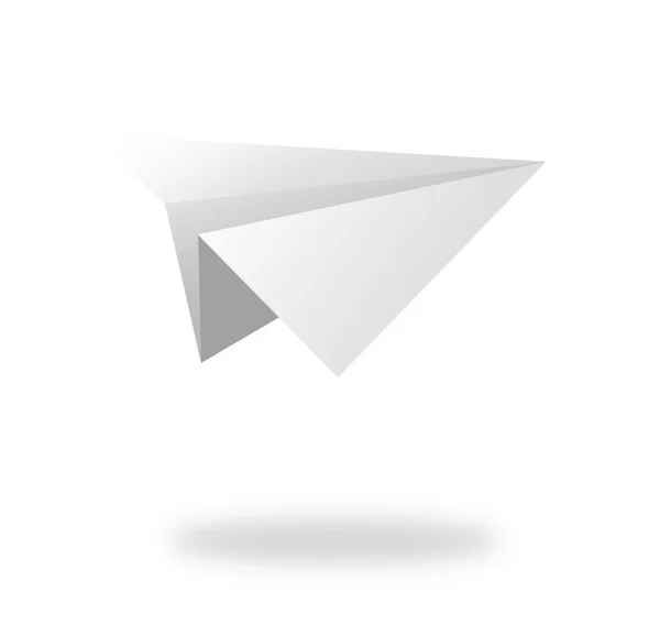 Paper plane isolated on white — Stock Photo, Image