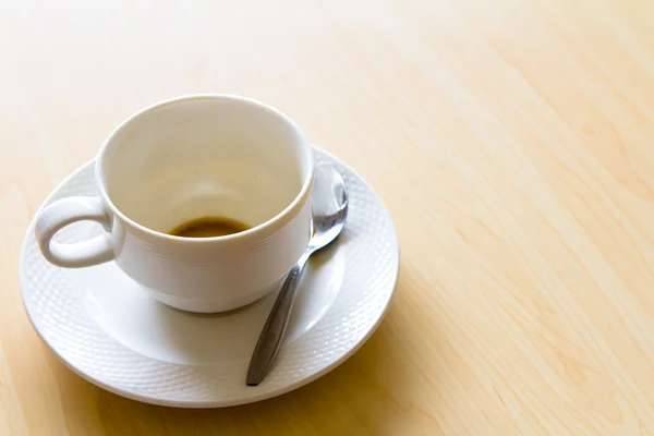Boş bir fincan kahve. — Stok fotoğraf