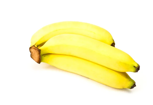 하얀 배경에 따로 떼어 놓은 바나나 다발 — 스톡 사진