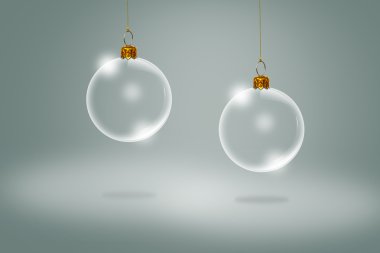 Transparent Christmas ball clipart