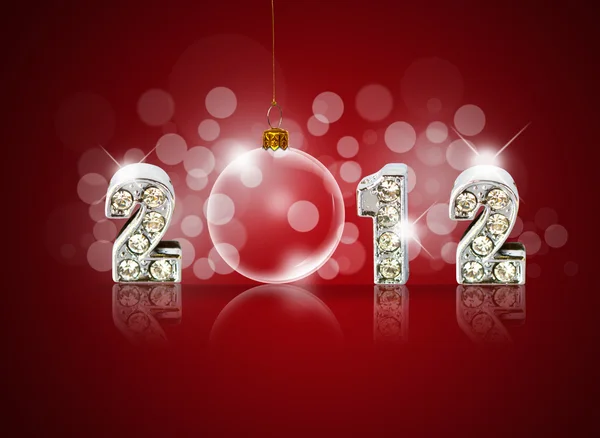 Nyår 2011 bakgrund med motljus och plats för din text — Stockfoto