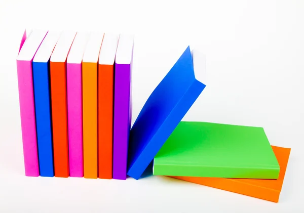 Libri colorati Stack come a casa — Foto Stock
