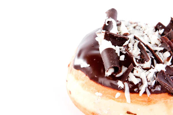 stock image Donut with chocolate and peanut