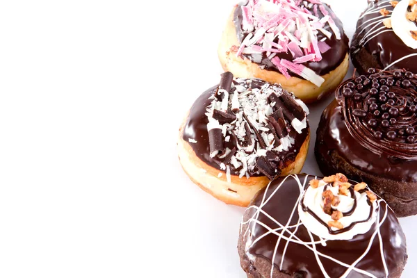 stock image Donut with chocolate and peanut