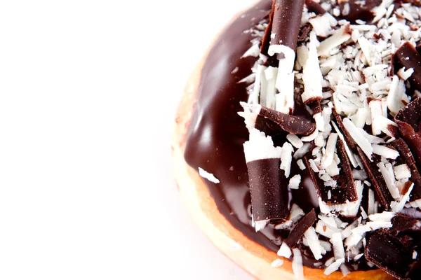 Donut com chocolate e amendoim — Fotografia de Stock