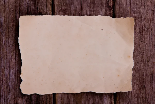 Vecchia carta su legno marrone — Foto Stock