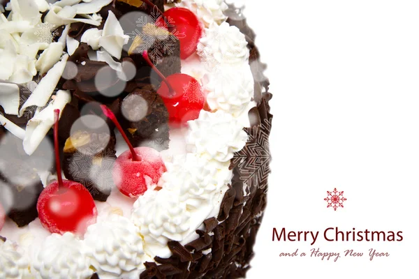 Decorated Christmas cake — Stock Photo, Image