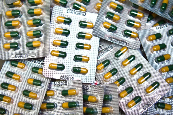 Συσκευασία των φαρμάκων. (Δισκία & χάπια) — Φωτογραφία Αρχείου