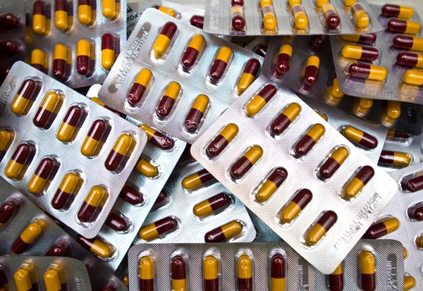 Arzneimittelverpackungen. (Tabletten & Pillen) — Stockfoto