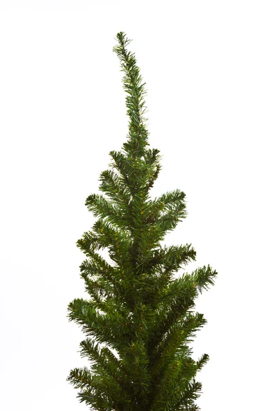 stock image Christmas tree ready to decorate isolated on white background