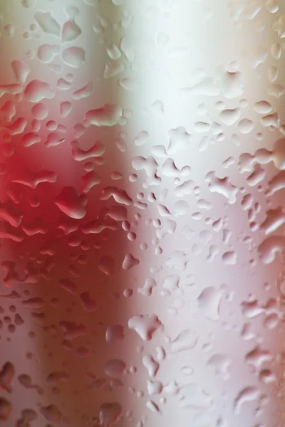 Close-up of water drops on glass surface as background. — Stock Photo, Image