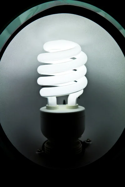 Ampoule fluorescente à économie d'énergie lumineuse — Photo