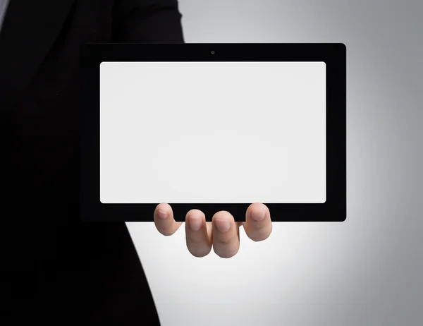 Ruka drží touchpad — Stock fotografie