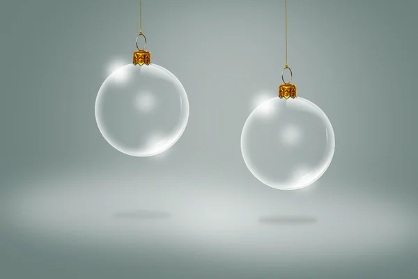 Bola de Natal transparente — Fotografia de Stock