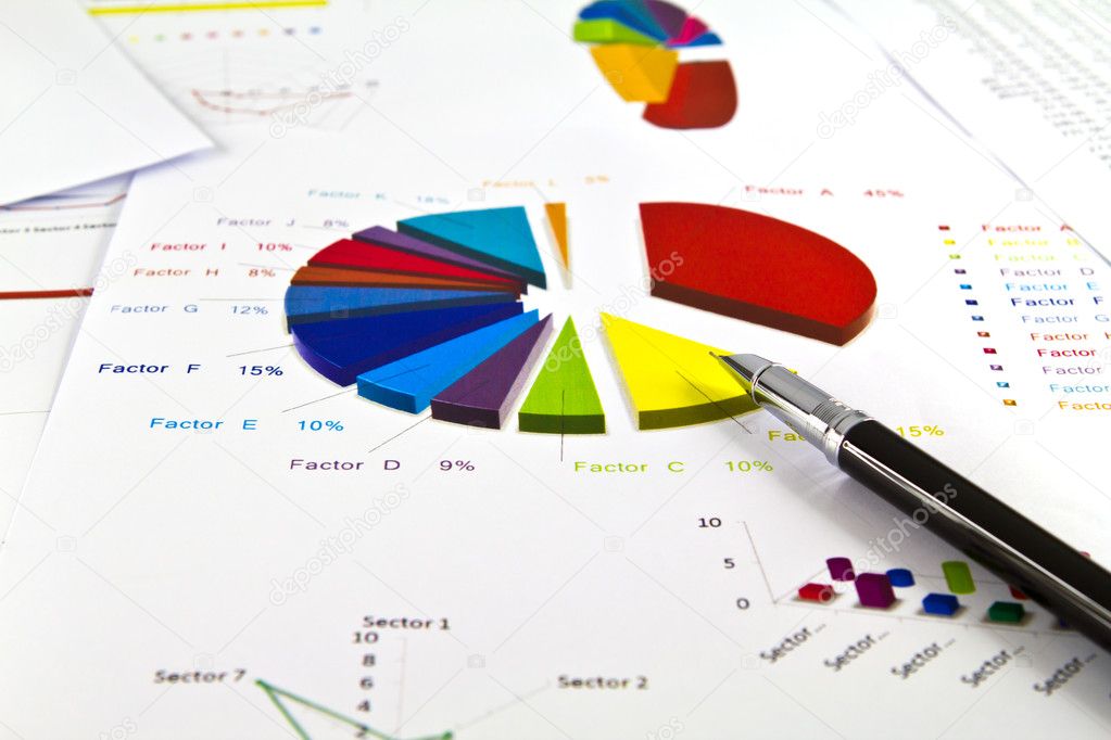 Pen and business graph Stock Photo by ©jannystockphoto 10611318