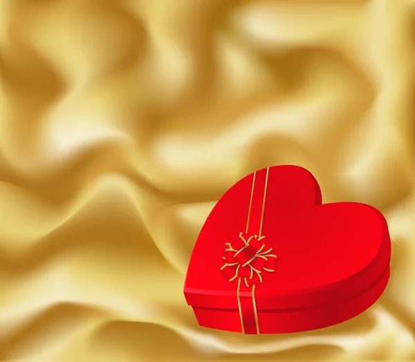 Κουτί δώρου σε σχήμα καρδιάς — Διανυσματικό Αρχείο