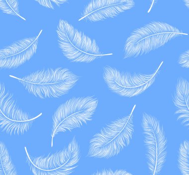 White feathers clipart