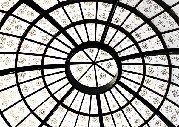 Närbild detalj av grand round symmetriska tak tak arkite — Stockfoto