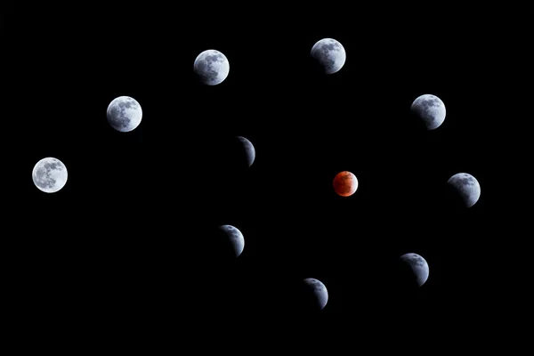 Eclissi lunare del 10 dicembre 2011 — Foto Stock
