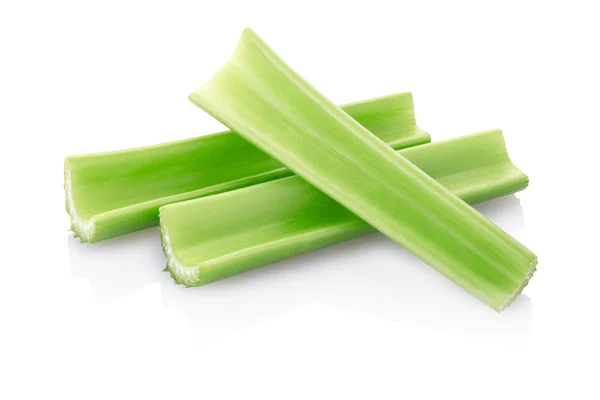 Green celery sticks