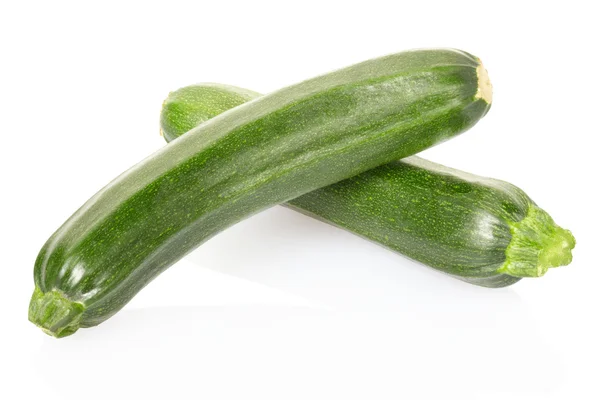 Zucchini or courgette on white — Stock Photo, Image