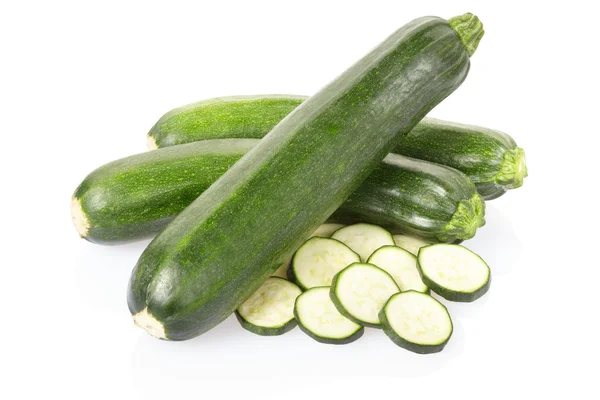 Courgettes sliced — Stock Photo, Image
