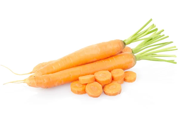 Zanahorias y rodajas — Foto de Stock