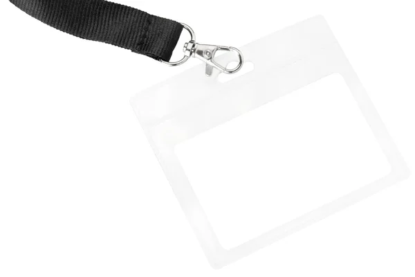 Distintivo o carta d'identità in bianco — Foto Stock