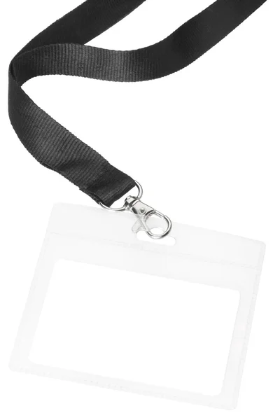 Distintivo o carta d'identità in bianco — Foto Stock