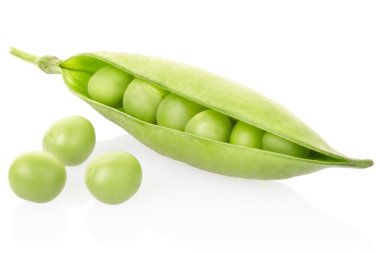 Peas on white clipart