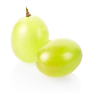 Green grape berries clipart