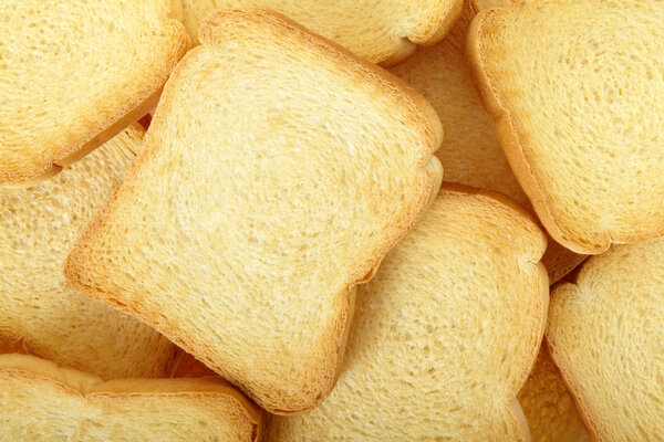 Rusk bread background