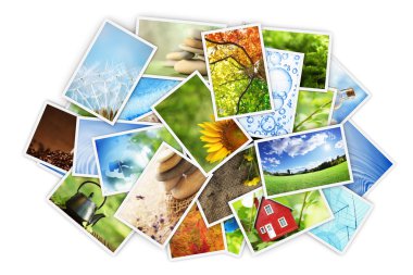 Stack of photos clipart