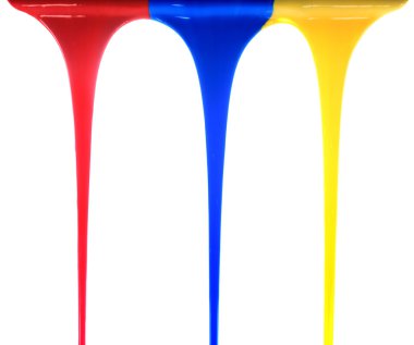 Pouring primary colors clipart