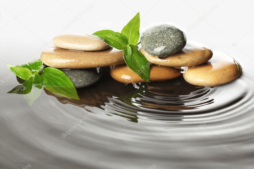 Stones in water