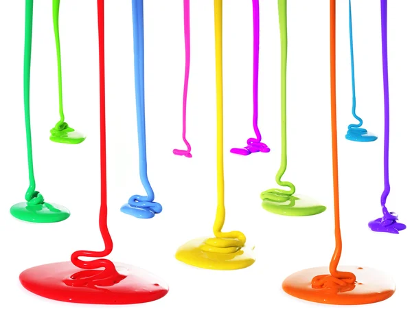 Paint pouring — Stock Photo, Image