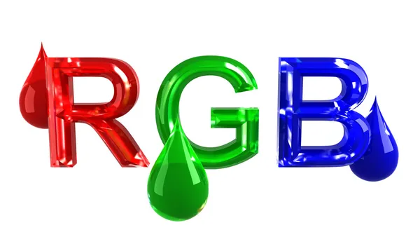 RGB drops — Stock Photo, Image