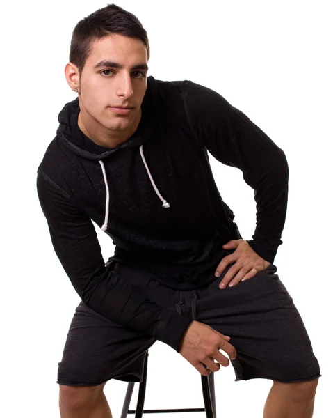 Casual young man. Studio shot over white. — Stock Photo, Image