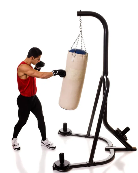 Exercício de saco pesado — Fotografia de Stock
