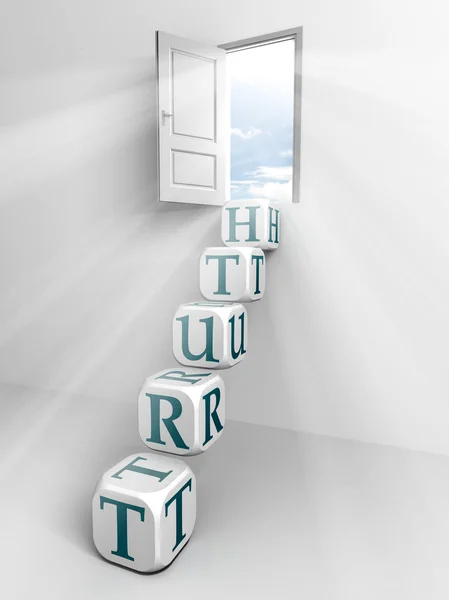 Truth conceptual door — Stock Photo, Image