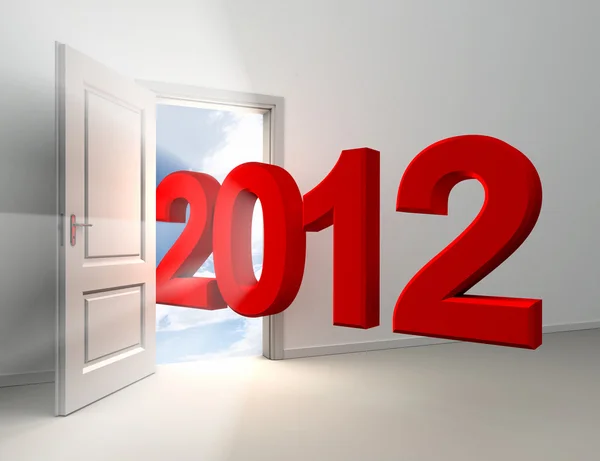Nuevo año rojo 2012 —  Fotos de Stock