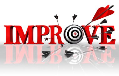 Improve conceptual target clipart