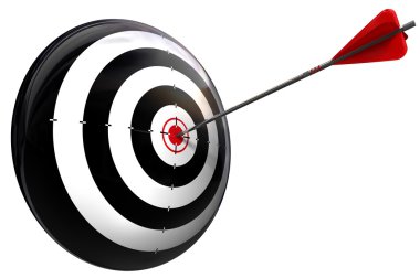 Target and arrow perfect hit clipart