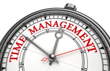 Time management concept clock clipart