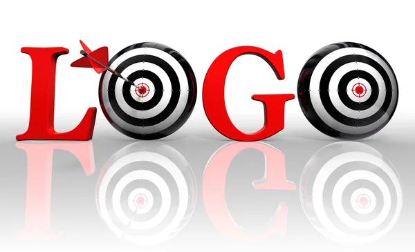 Logo conceptual target — Stock Photo, Image