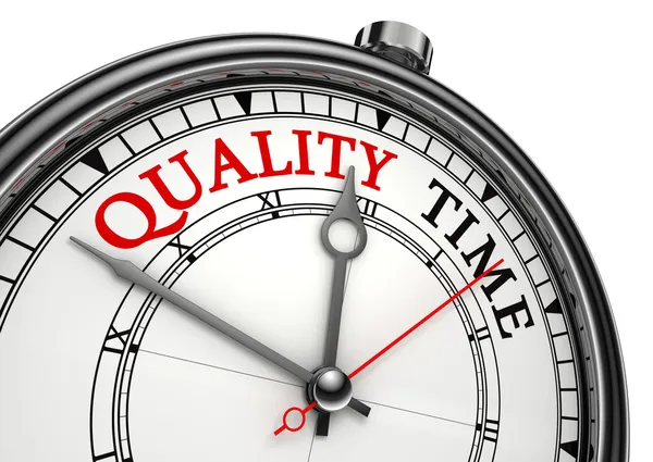Relógio conceito de tempo de qualidade — Fotografia de Stock