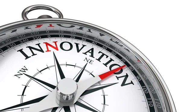 Innovation concept compass — Stock Photo, Image
